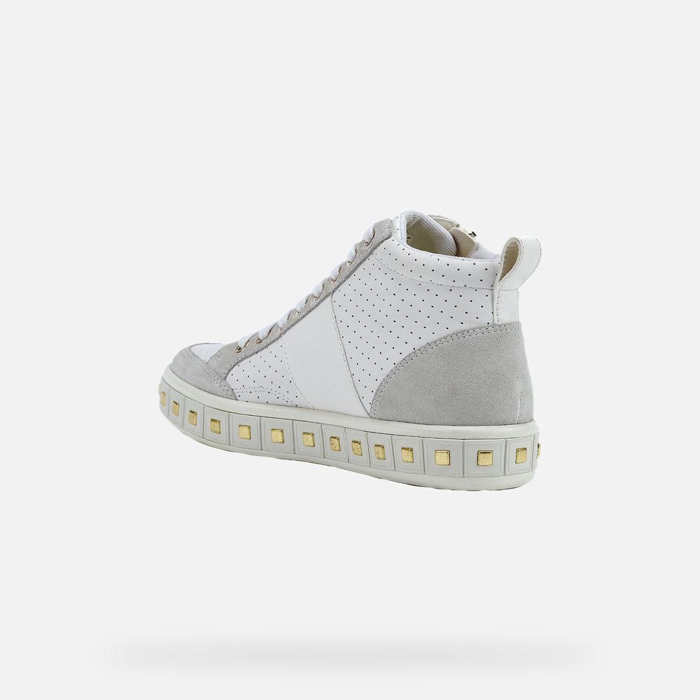 Geox Bayan Spor Ayakkabı Beyaz - Leelù - XPQ-075169